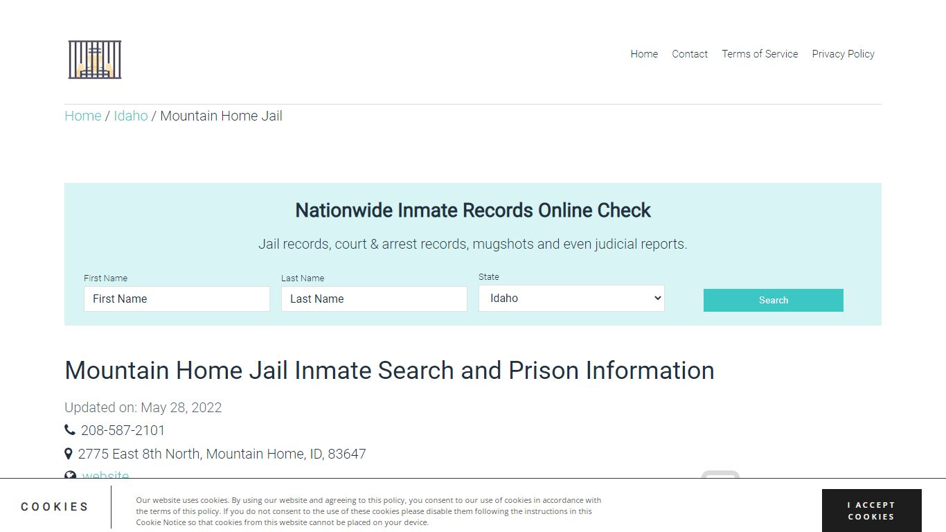 Mountain Home Jail Inmate Search, Visitation, Phone no ...